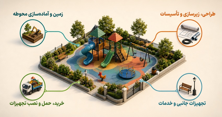 بخشهای اصلی هزینه راهاندازی فضای بازی روباز