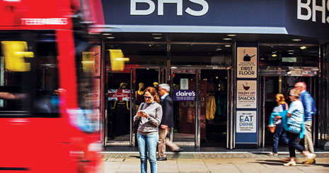 بسته شدن شعبات BHS
