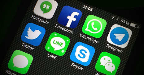 اپلیکیشن های پیام رسان محبوب تر از شبکه های اجتماعی