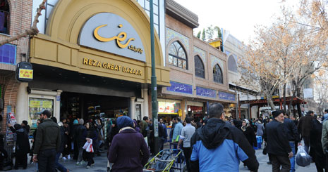 تصاویر شلوغی بازار تهران