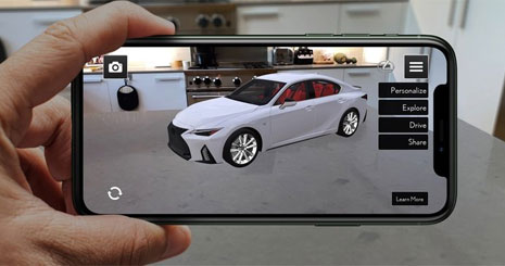 رونمایی لکسوس خودروی تازه فناوری واقعیت افزوده