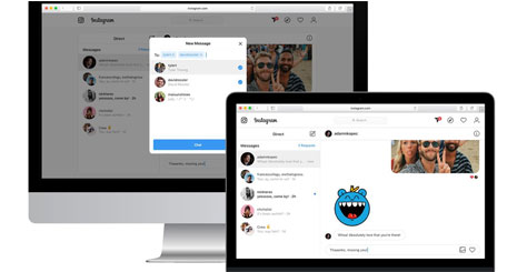 قابلیت دایرکت نسخه وب اینستاگرام 