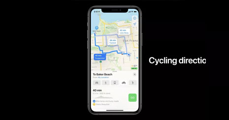 کمک دوچرخه سوار اقدام جدید اپل