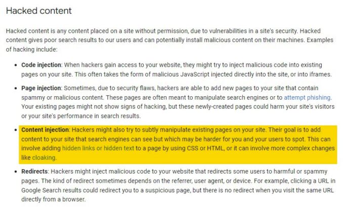 لینک های هک شده (Hacked Links)