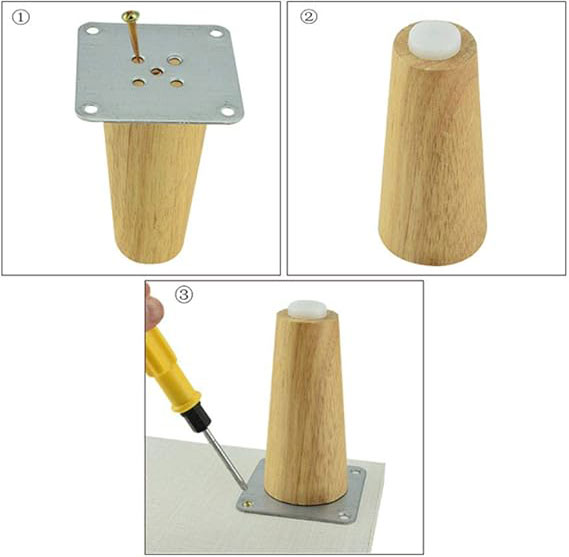 پایه چوبی مخروطی