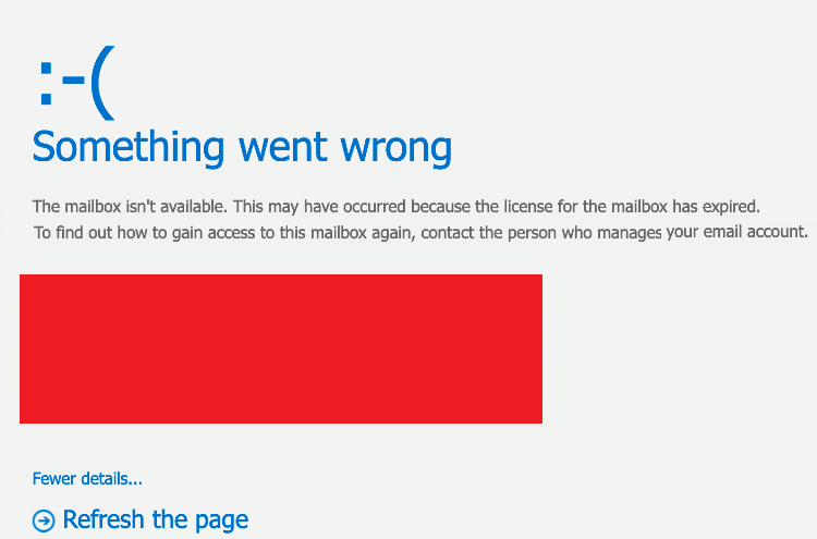 ایمیل های غیرقابل دسترس