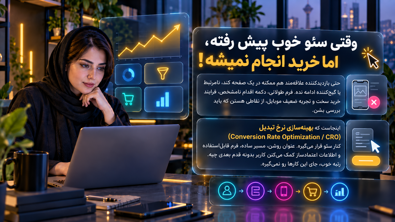 سئو را فقط با رتبه و بازدید نسنجید. یاد بگیرید چطور نیت جستوجو، صفحه مقصد، مدل انتساب و تماسهای ثبتنشده را برای تحلیل فروش و جذب مشتری بررسی کنید.