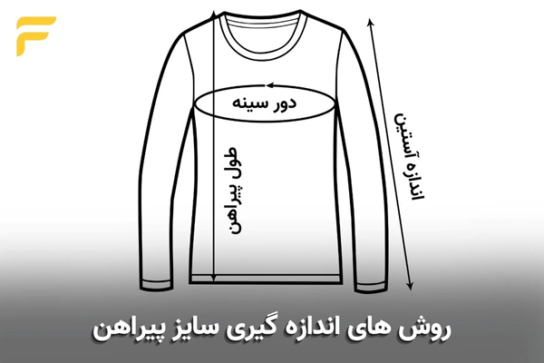 روش های اندازه گیزی سایز پیراهن