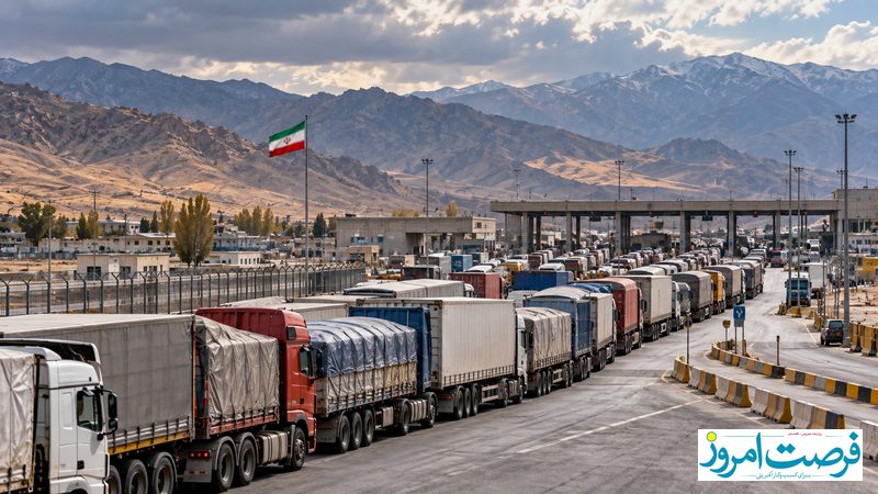 صف ۲۲ کیلومتری در بازرگان؛ وقتی مرز، مزیت صادرات را می‌بلعد