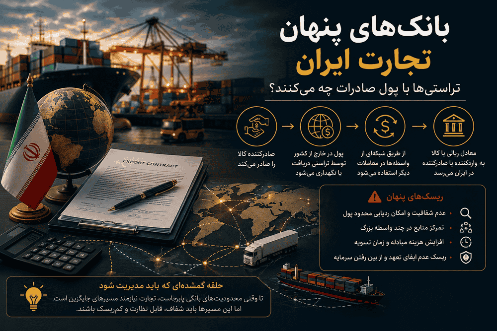 بانک‌های پنهان تجارت ایران؛ تراستی‌ها با پول صادرات چه می‌کنند؟