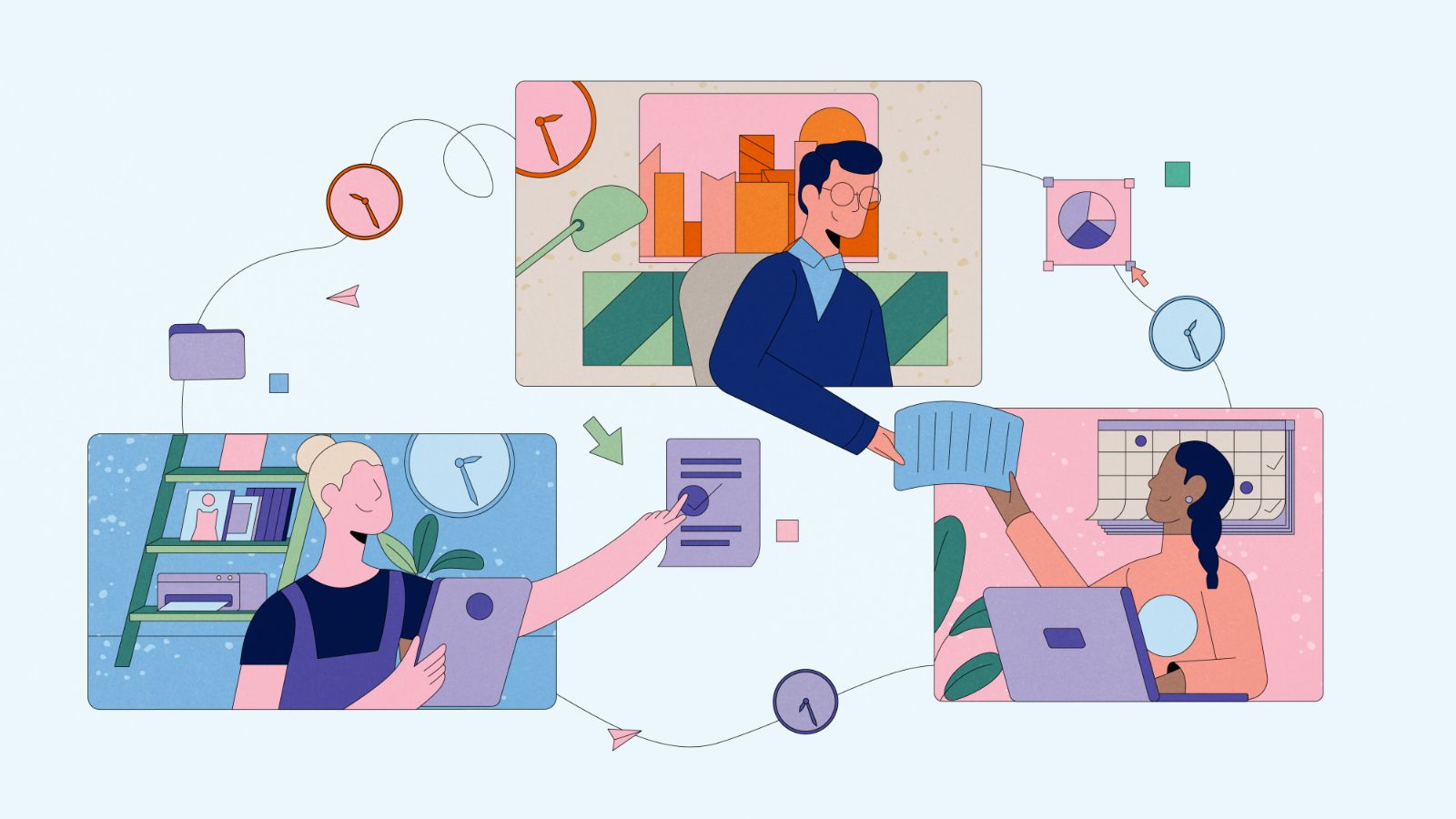 الگوهای کار ترکیبی