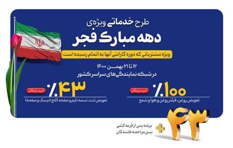 خدمت ویژه شرکت خدمات پس از فروش ایران خودرو به مشتریان
