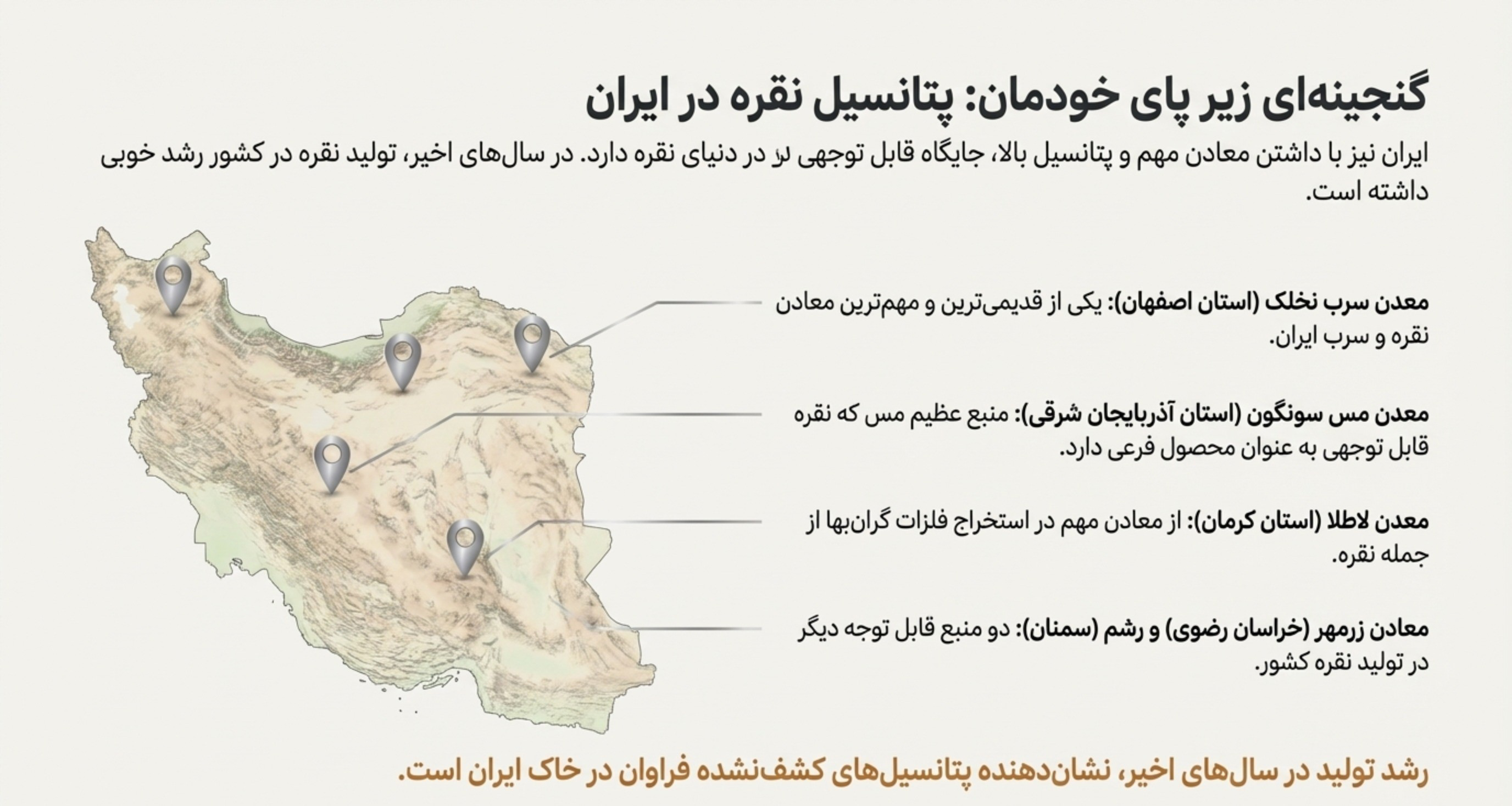 گنجینه ای زیر پای خودمان: پتانسیل نقره در ایران