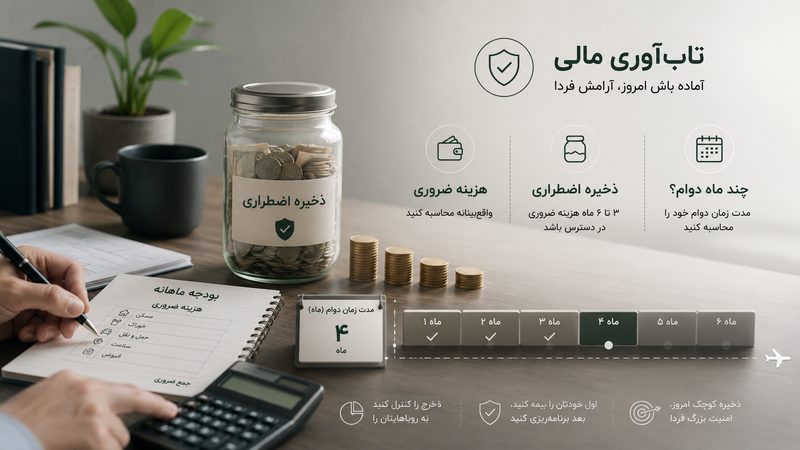 مسیر ثروت | اگر فردا درآمدتان قطع شود، چند ماه دوام می‌آورید؟