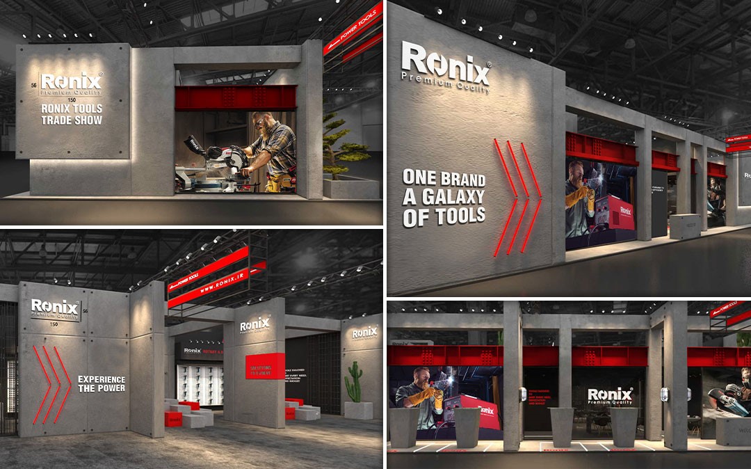طراحی غرفه رونیکس در نمایشگاه صنعت ساختمان
